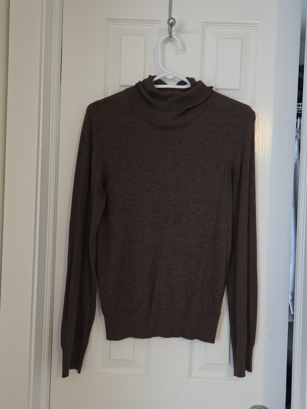 Women's Chocolate Brown Turtleneck Sweater Dize S/M